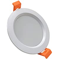Pack 2x Downlight LED Empotrable Redondo 7w. Corte 75mm. Color Blanco Frio (6500K). 700 lumenes. Foco Empotrable. A++